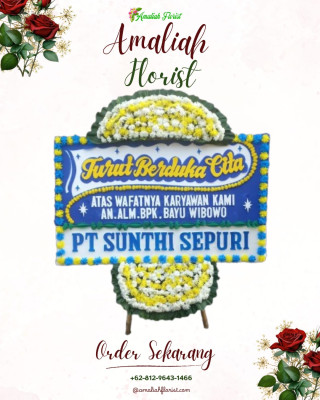 Papan Bunga Duka di Kampung Pelita